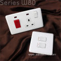 3 Gang 1 Way Switches 16A wall switch